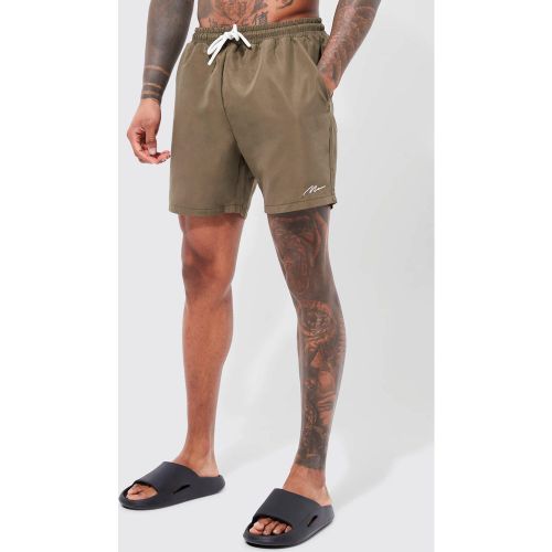 Short de bain mi-long à logo - MAN - S - Boohooman - Modalova