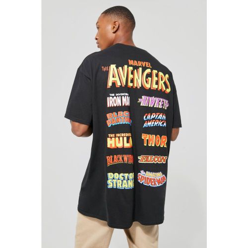 T-shirt oversize Marvel à imprimé Avengers - L - Boohooman - Modalova