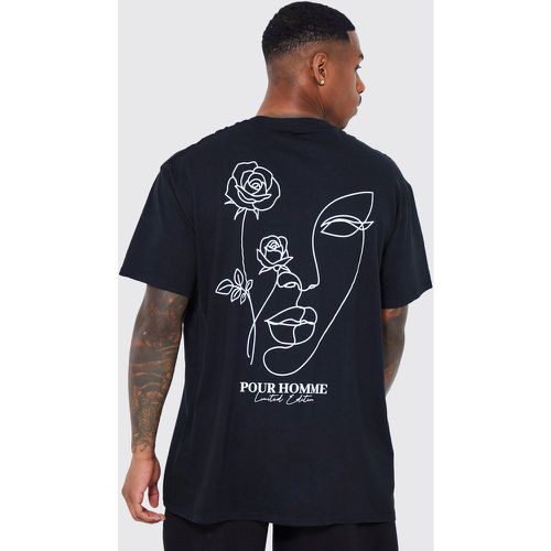T-shirt oversize fleuri - Boohooman - Modalova