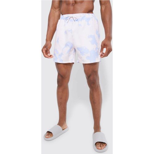 Short de bain mi-long tie dye - XS - Boohooman - Modalova
