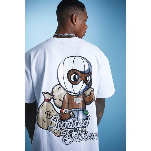 Lil Tjay T-shirt oversize épais imprimé - Boohooman - Modalova