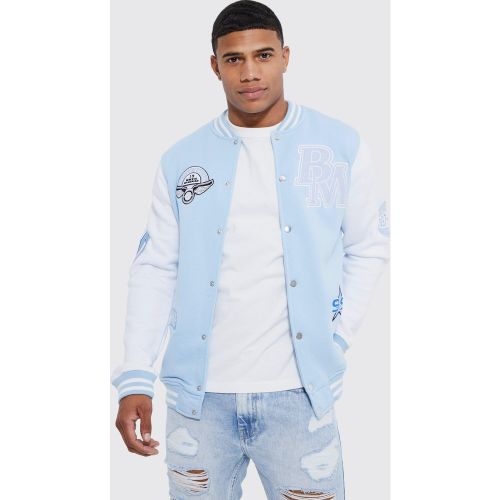 Veste universitaire à écusson Members Club - L - Boohooman - Modalova
