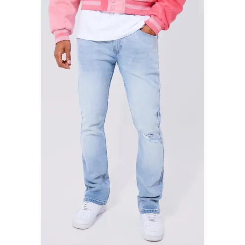 Jean flare skinny déchiré - 32S - Boohooman - Modalova