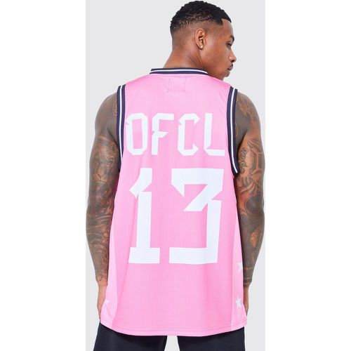 Débardeur de basket en mesh - Ofcl - L - Boohooman - Modalova