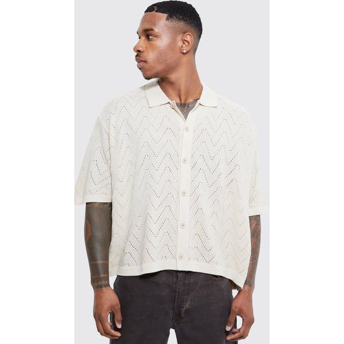 Chemise ample à manches courtes et coutures apparentes homme - L - Boohooman - Modalova