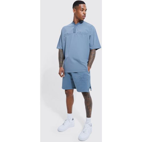 Ensemble de baseball avec polo et short - M - Boohooman - Modalova