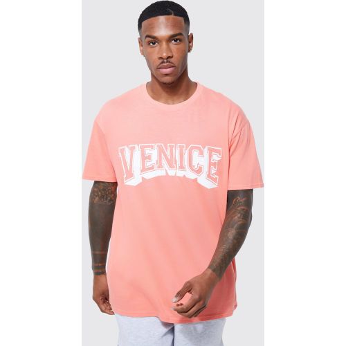 T-shirt oversize à slogan Venice - L - Boohooman - Modalova