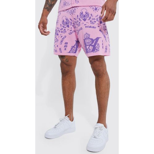 Short imprimé bandana - XS - Boohooman - Modalova