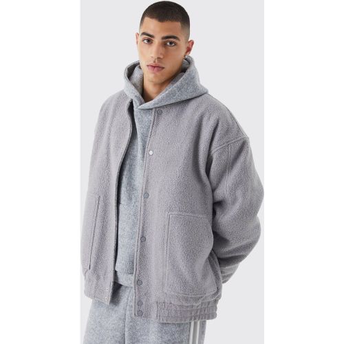 Bomber oversize texturé homme - S - Boohooman - Modalova