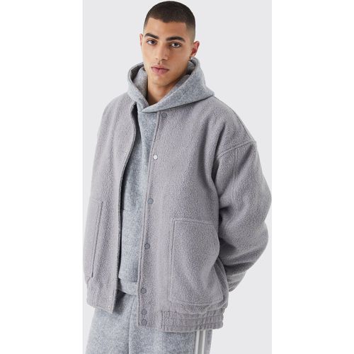 Bomber oversize texturé homme - XS - Boohooman - Modalova