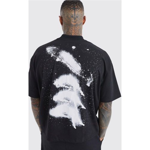 T-shirt oversize imprimé galaxie - M - Boohooman - Modalova