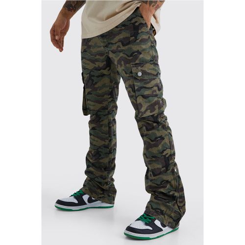 Pantalon cargo zippé - 28 - Boohooman - Modalova