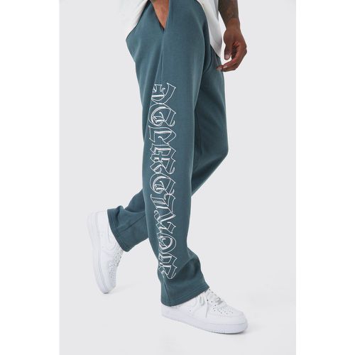 Jogging droit imprimé - M - Boohooman - Modalova