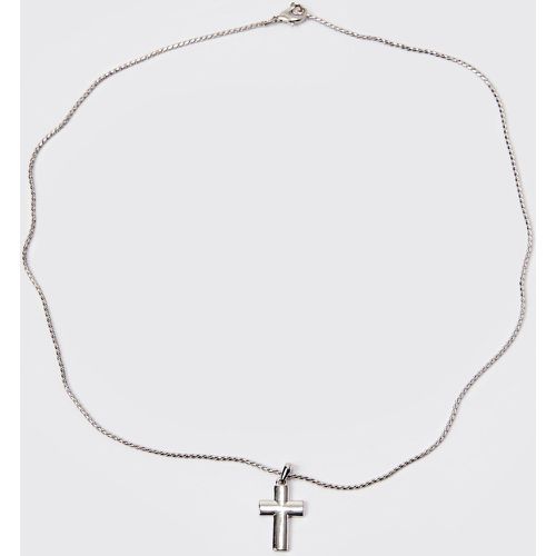 Collier à pendentif croix - ONE SIZE - Boohooman - Modalova