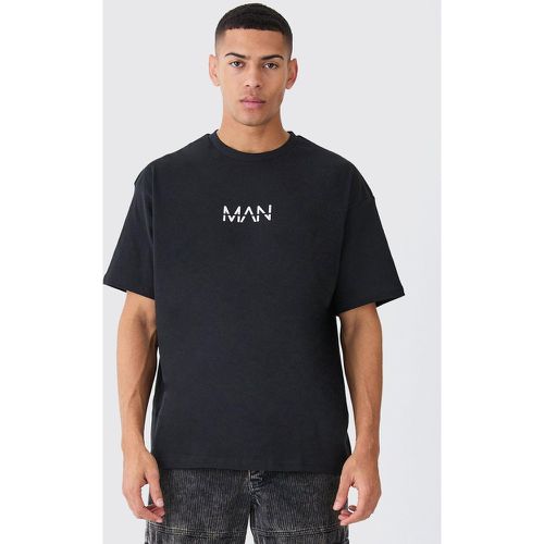 T-shirt oversize ras du cou - MAN - Boohooman - Modalova