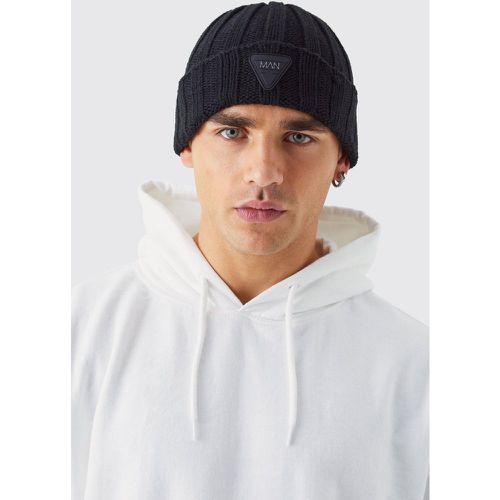 Bonnet en maille à logo - ONE SIZE - Boohooman - Modalova