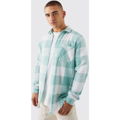 Chemise pastel à carreaux et manches longues - M - Boohooman - Modalova