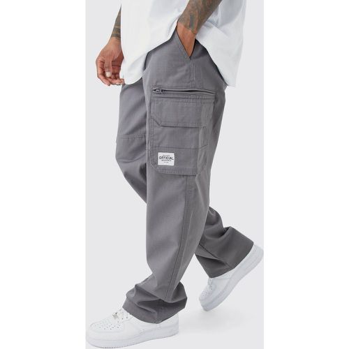 Pantalon cargo zippé - 28 - Boohooman - Modalova