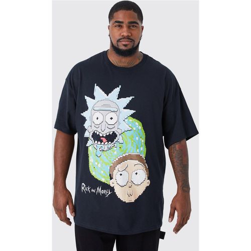 Grande taille - T-shirt imprimé Rick et Morty - - XXXXL - Boohooman - Modalova