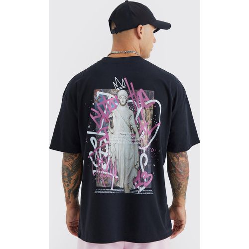 T-shirt oversize imprimé graffiti Renaissance - Boohooman - Modalova