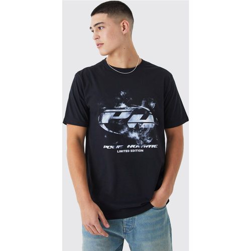 T-shirt oversize imprimé fumée - S - Boohooman - Modalova