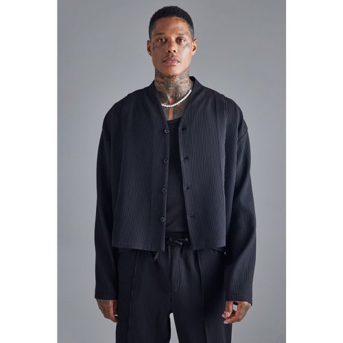 Chemise ample plissée à manches longues - XL - Boohooman - Modalova