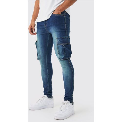 Jean cargo super skinny homme - 34R - Boohooman - Modalova