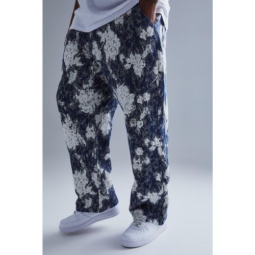 Grande taille - Pantalon ample à imprimé tapisserie - 38 - Boohooman - Modalova