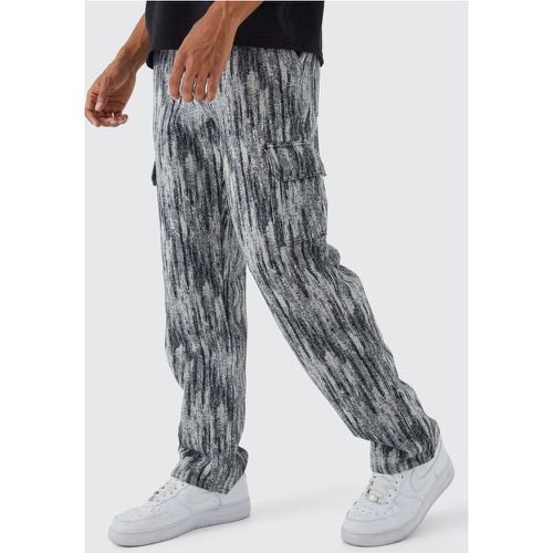 Pantalon cargo ample à imprimé tapisserie - Boohooman - Modalova