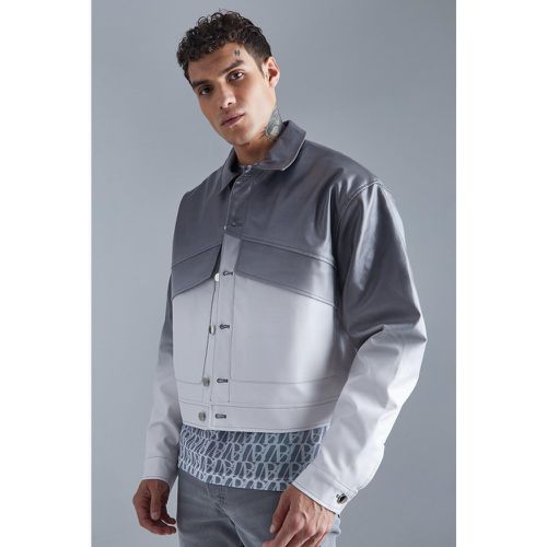 Veste Harrington ample en simili - Boohooman - Modalova