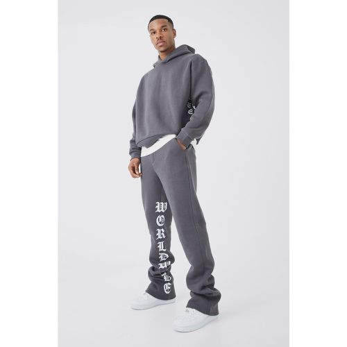 Survêtement oversize avec pantalon flare - S - Boohooman - Modalova