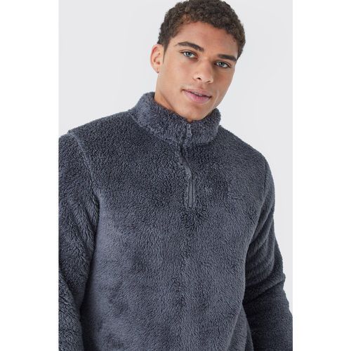 Sweat en polaire à col cheminée - S - Boohooman - Modalova