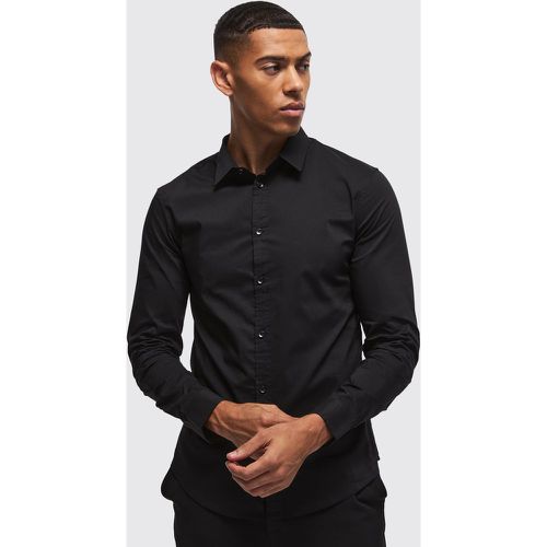 Chemise cintrée à manches longues - L - Boohooman - Modalova