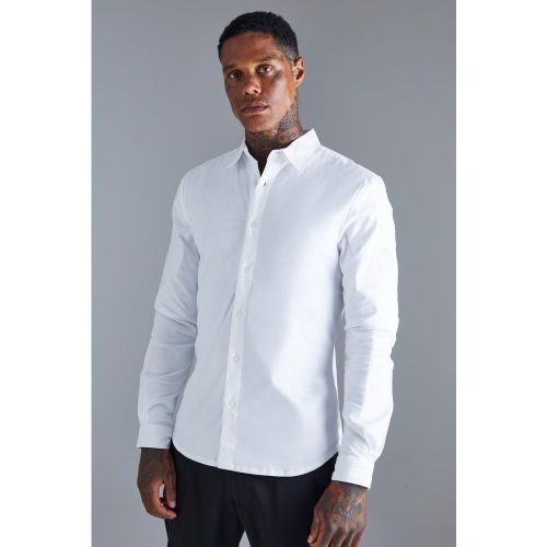 Chemise cintrée à manches longues - S - Boohooman - Modalova