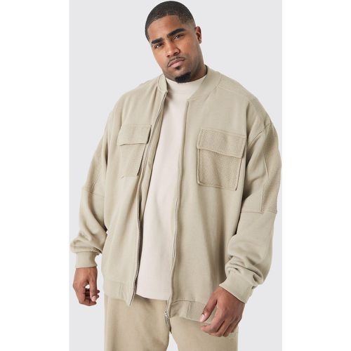 Grande taille - Bomber oversize texturé - XXL - Boohooman - Modalova