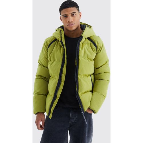 Doudoune texturée à capuche - XS - Boohooman - Modalova