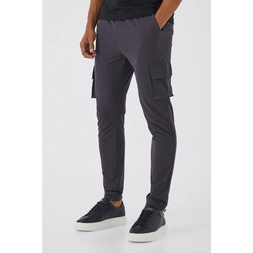 Pantalon cargo léger à taille élastique - S - Boohooman - Modalova