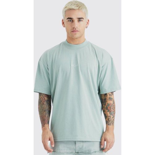 T-shirt oversize à col large - Ofcl - S - Boohooman - Modalova