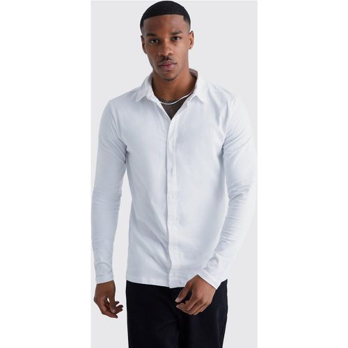 Chemise cintrée à manches longues - S - Boohooman - Modalova