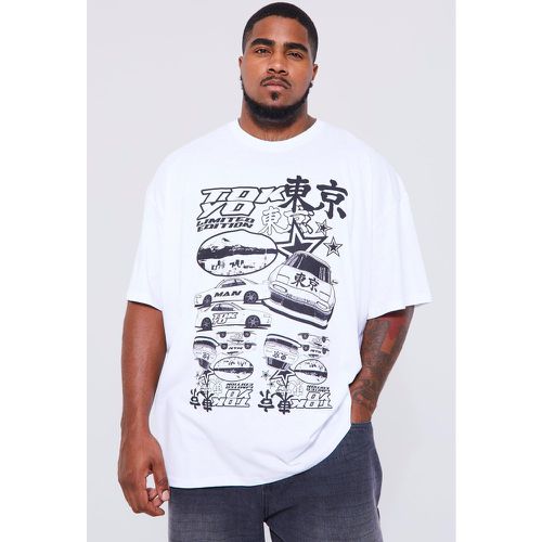 Grande taille - T-shirt oversize à imprimé Tokyo Drift - - XXXL - Boohooman - Modalova
