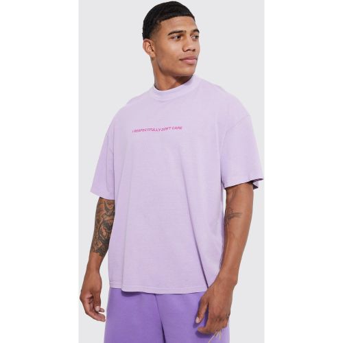 T-shirt oversize surteint à col montant - M - Boohooman - Modalova