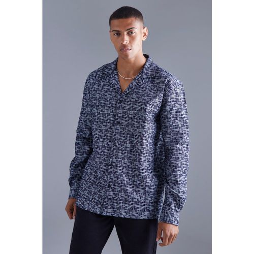 Chemise oversize texturée à manches longues - XS - Boohooman - Modalova