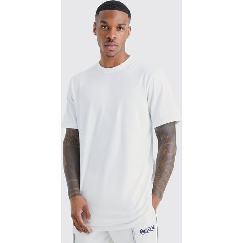 T-shirt long à col rond - XL - Boohooman - Modalova