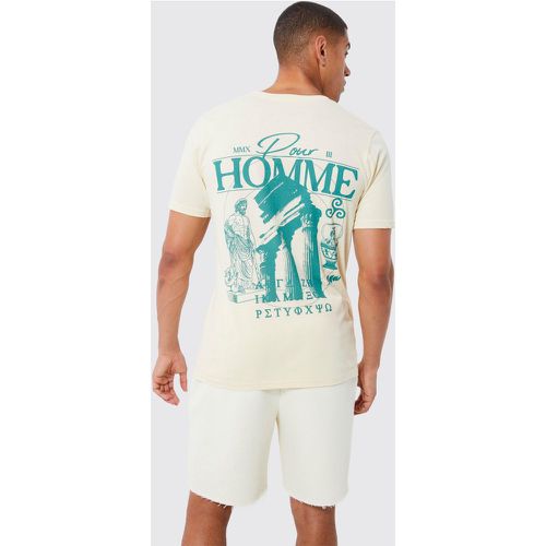 T-shirt à imprimé mythologie Romaine - Boohooman - Modalova