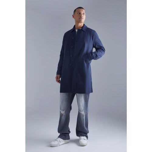 Tall - Imperméable droit en twill - M - Boohooman - Modalova