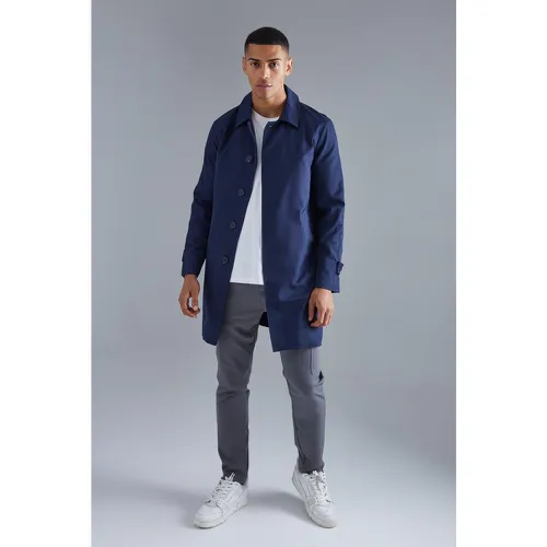 Imperméable droit en twill - S - Boohooman - Modalova