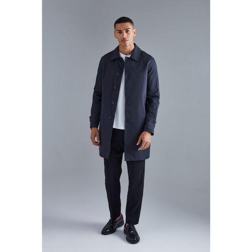 Imperméable droit en twill - Boohooman - Modalova