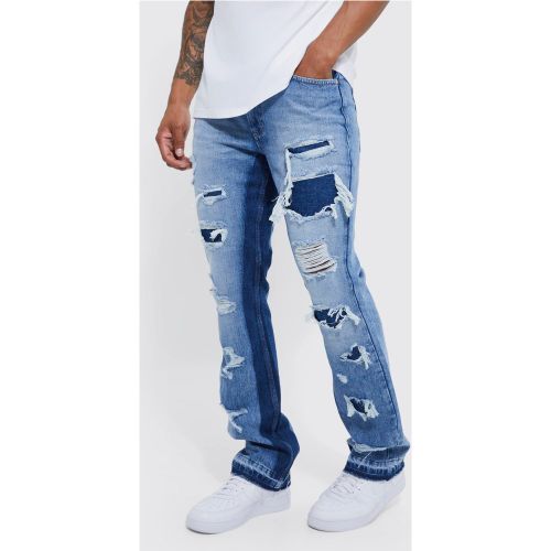 Jean flare déchiré - 36R - Boohooman - Modalova