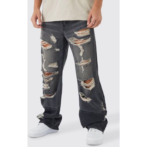 Jean flare ample - - 32R - Boohooman - Modalova