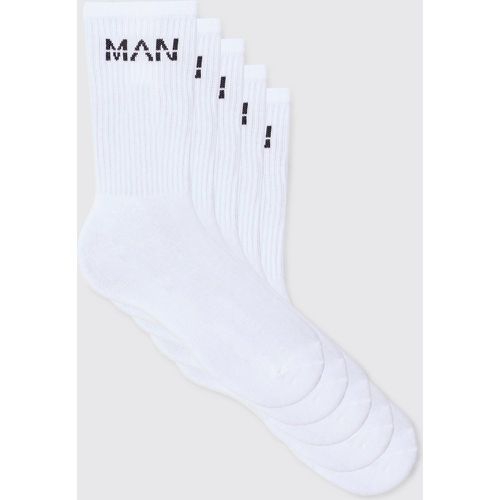 Lot de 5 paires de chaussettes - MAN - ONE SIZE - Boohooman - Modalova